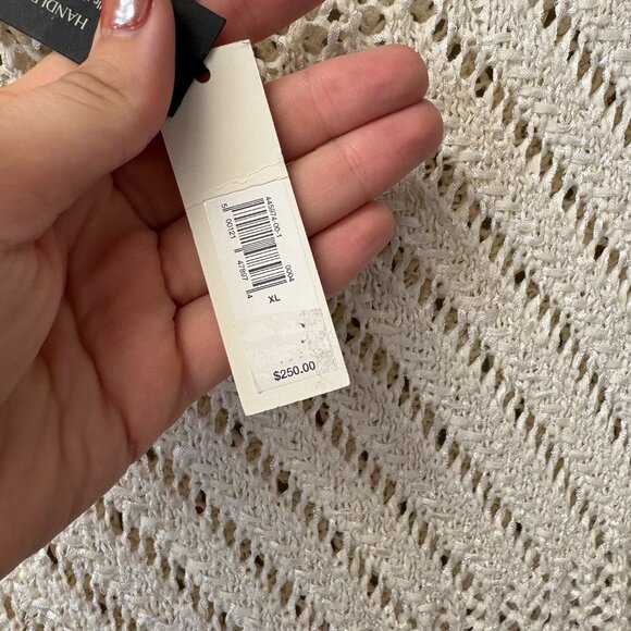 BANANA REPUBLIC COTTON-BLEND OPEN-STITCH MAXI DRESS - Picture 4 of 4